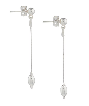 Set collar y aretes con esferas y ovalos